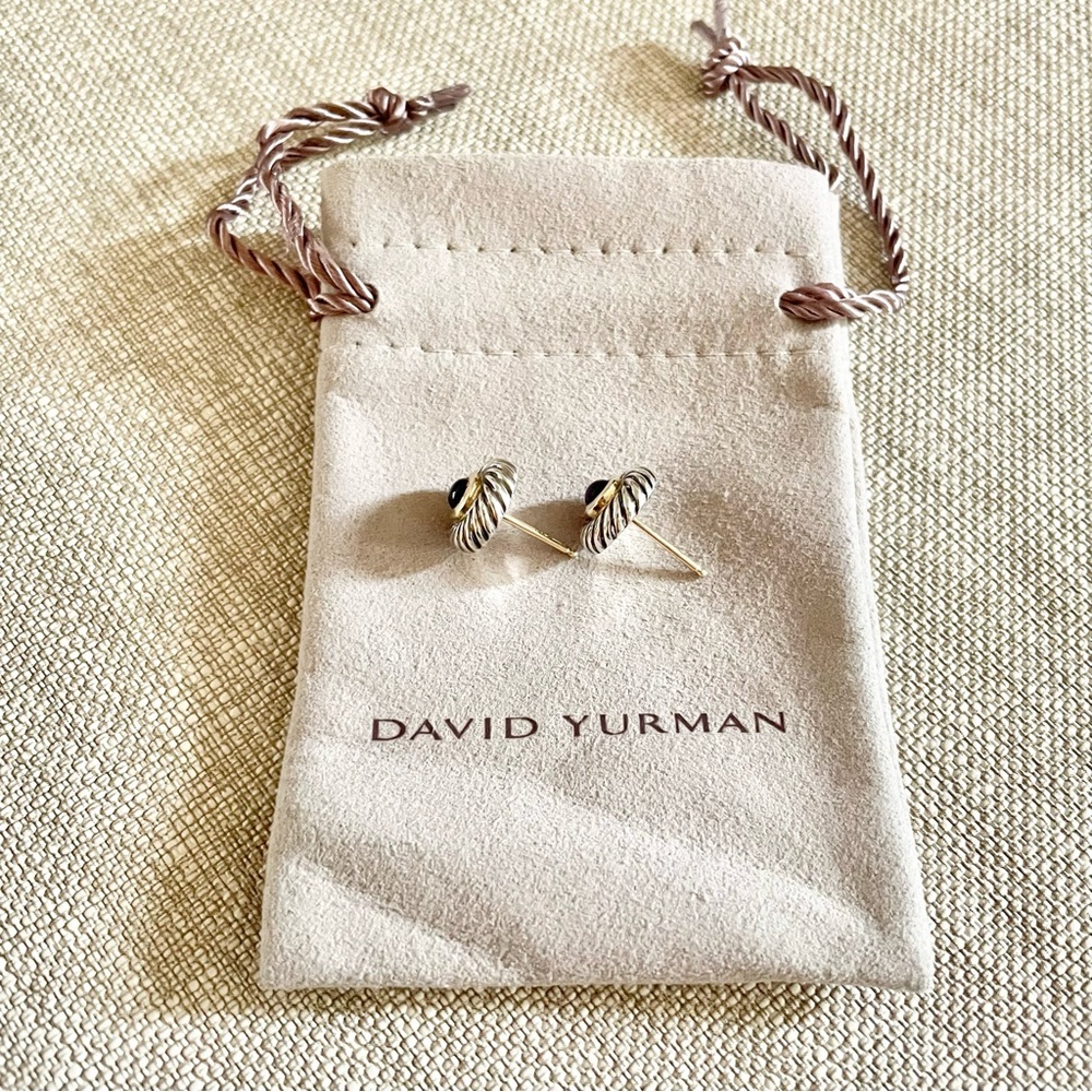 David Yurman Amethyst Cookie Stud Earrings - Picture 4 of 10